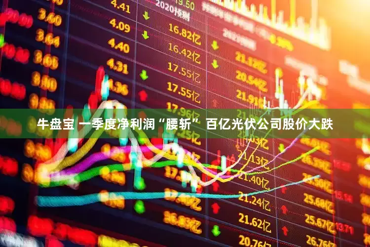 牛盘宝 一季度净利润“腰斩” 百亿光伏公司股价大跌